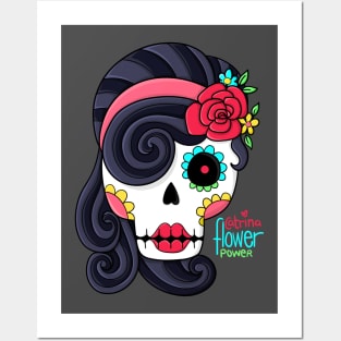 Catrina flower power Posters and Art